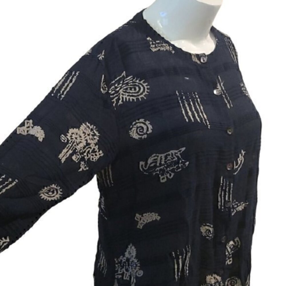 [Chico's] Button Down Roll Up Sleeve - Size 3